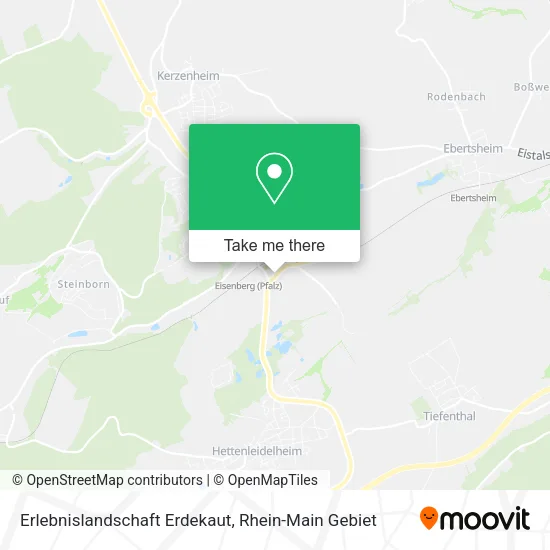 Карта Erlebnislandschaft Erdekaut
