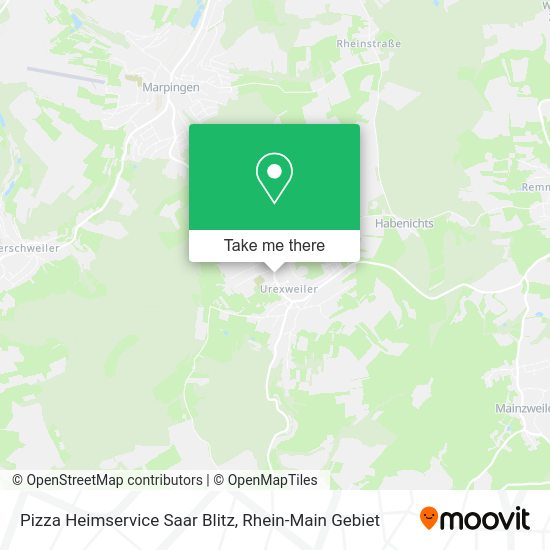 Карта Pizza Heimservice Saar Blitz