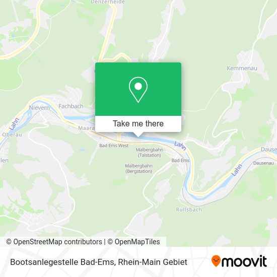 Карта Bootsanlegestelle Bad-Ems