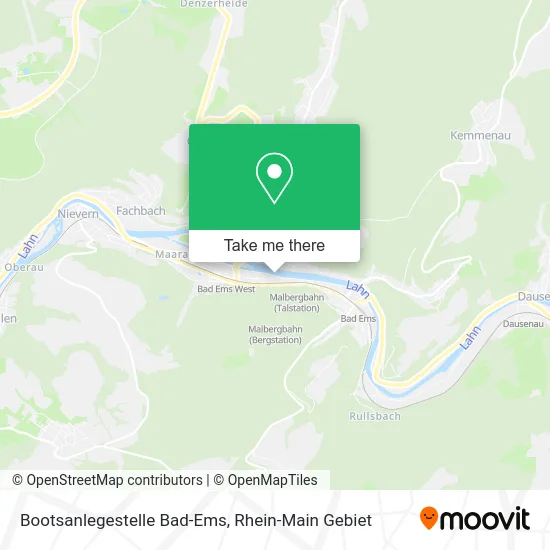 Карта Bootsanlegestelle Bad-Ems