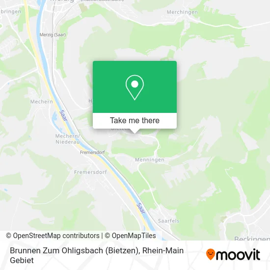 Карта Brunnen Zum Ohligsbach (Bietzen)