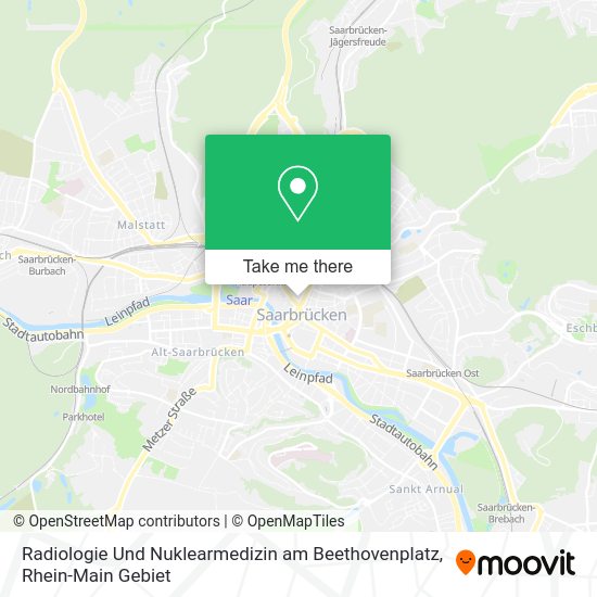 Карта Radiologie Und Nuklearmedizin am Beethovenplatz