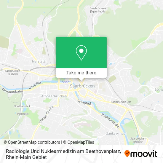 Карта Radiologie Und Nuklearmedizin am Beethovenplatz
