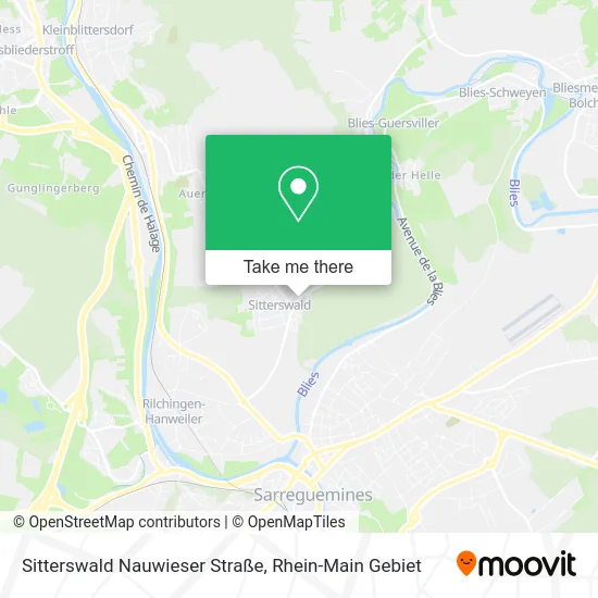 Карта Sitterswald Nauwieser Straße