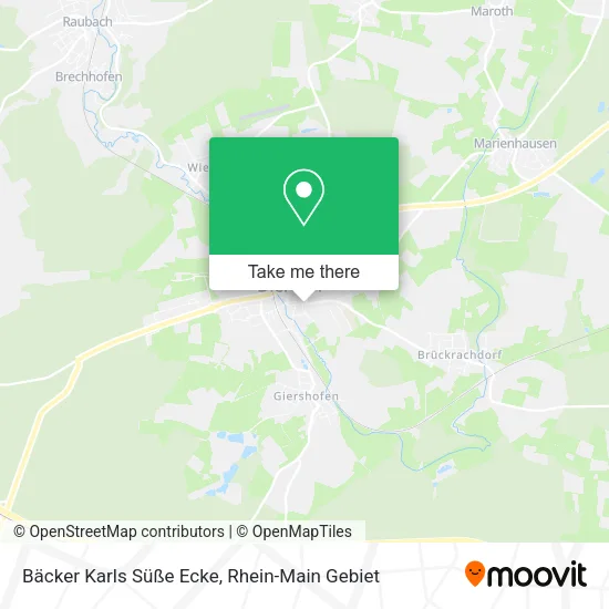 Карта Bäcker Karls Süße Ecke