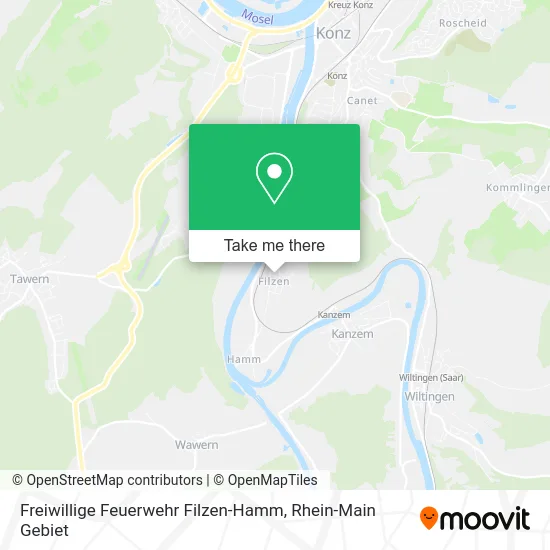 Карта Freiwillige Feuerwehr Filzen-Hamm