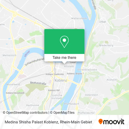Карта Medina Shisha Palast Koblenz