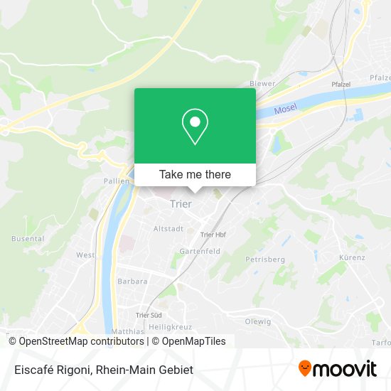 Карта Eiscafé Rigoni