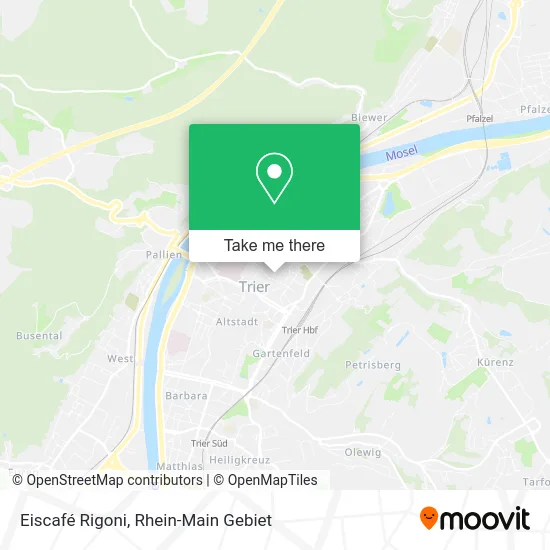 Карта Eiscafé Rigoni