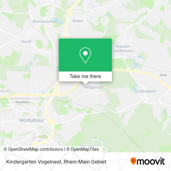 Карта Kindergarten Vogelnest