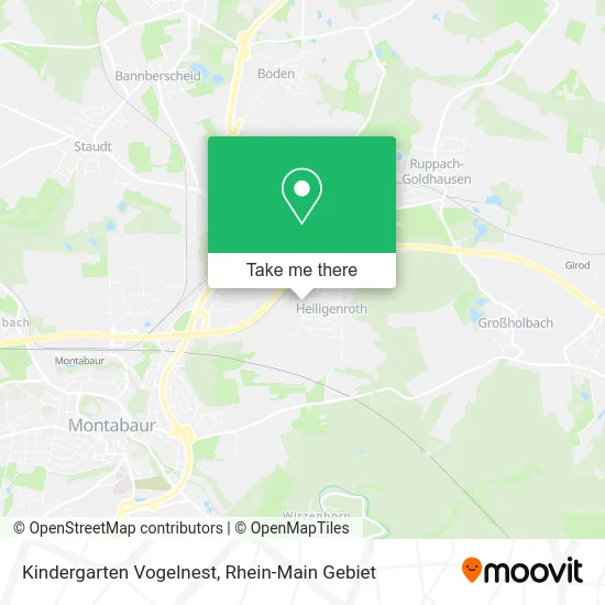 Карта Kindergarten Vogelnest