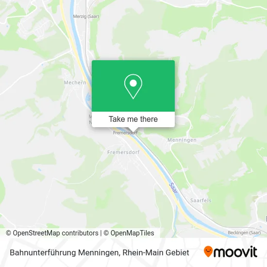 Карта Bahnunterführung Menningen
