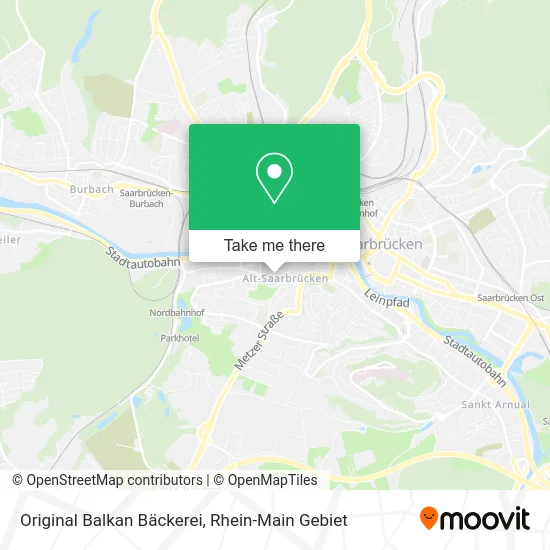 Карта Original Balkan Bäckerei