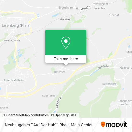 Карта Neubaugebiet ""Auf Der Hub""