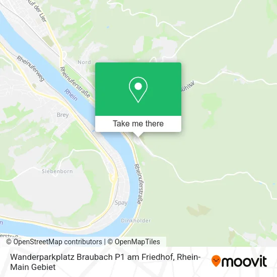 Карта Wanderparkplatz Braubach P1 am Friedhof