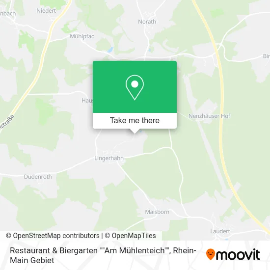 Карта Restaurant & Biergarten ""Am Mühlenteich""
