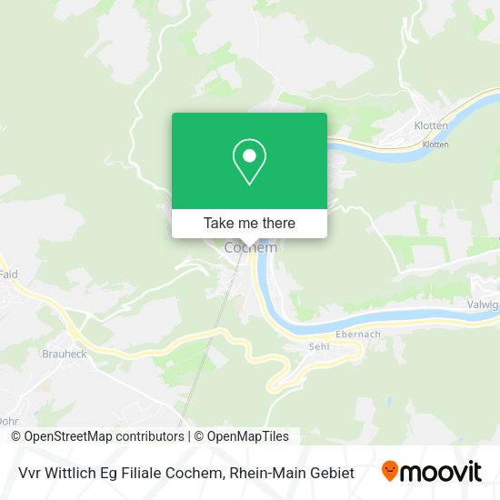 Карта Vvr Wittlich Eg Filiale Cochem