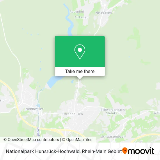 Карта Nationalpark Hunsrück-Hochwald