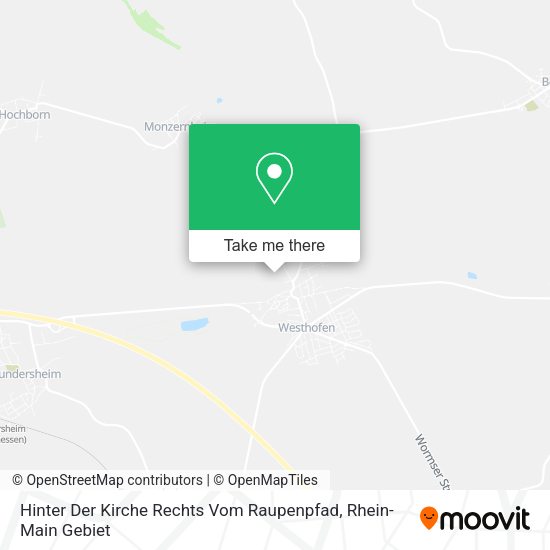 Карта Hinter Der Kirche Rechts Vom Raupenpfad