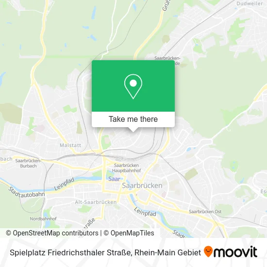 Карта Spielplatz Friedrichsthaler Straße