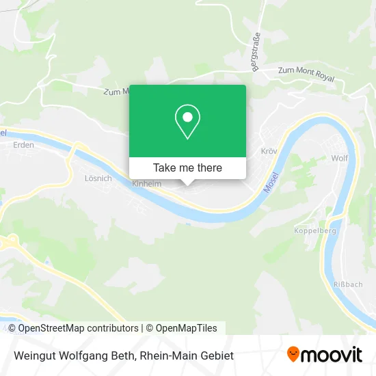 Карта Weingut Wolfgang Beth