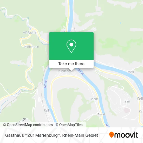 Карта Gasthaus ""Zur Marienburg""