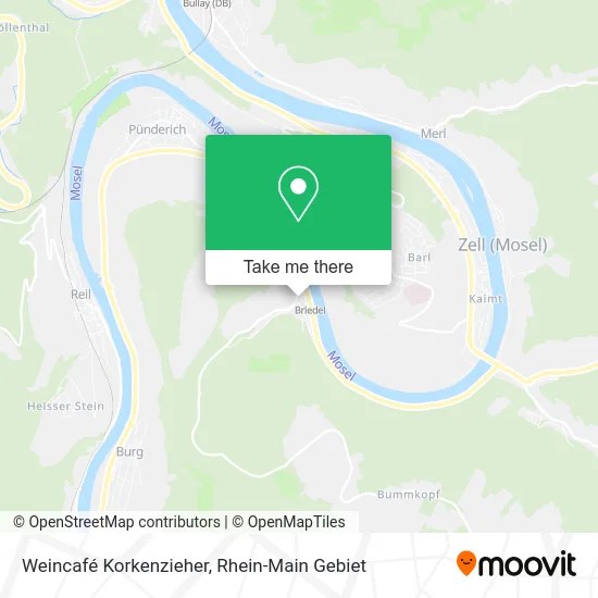 Карта Weincafé Korkenzieher