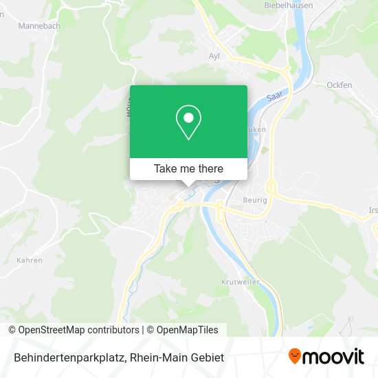 Карта Behindertenparkplatz