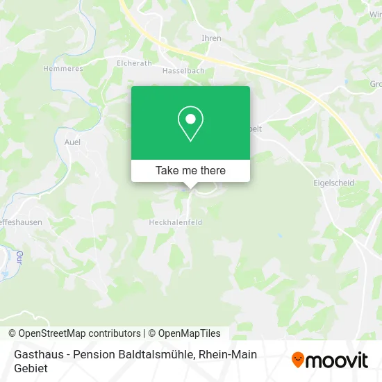 Карта Gasthaus - Pension Baldtalsmühle