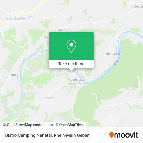 Карта Bistro Camping Nahetal
