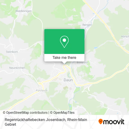 Карта Regenrückhaltebecken Josenbach