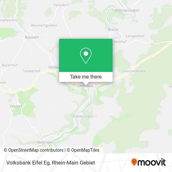 Карта Volksbank Eifel Eg