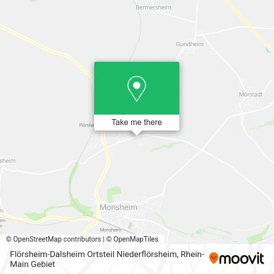 Карта Flörsheim-Dalsheim Ortsteil Niederflörsheim