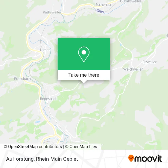 Карта Aufforstung