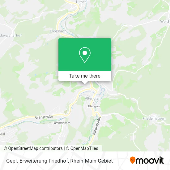 Карта Gepl. Erweiterung Friedhof