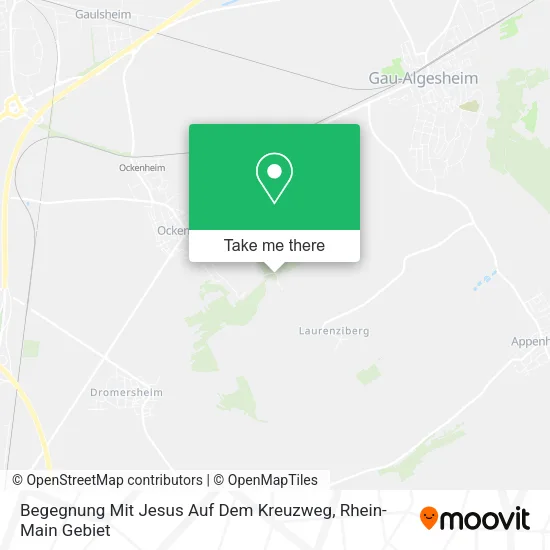 Карта Begegnung Mit Jesus Auf Dem Kreuzweg