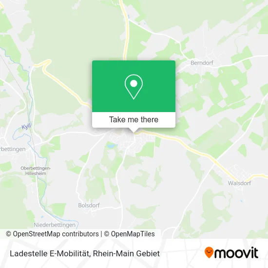 Карта Ladestelle E-Mobilität