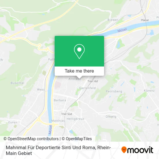 Карта Mahnmal Für Deportierte Sinti Und Roma