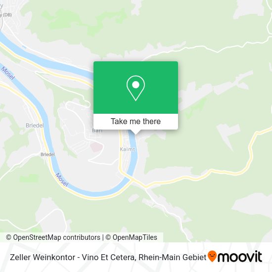 Карта Zeller Weinkontor - Vino Et Cetera