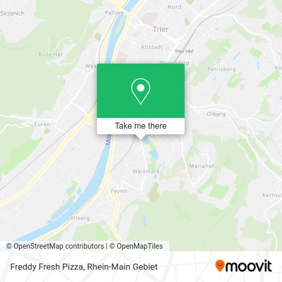 Карта Freddy Fresh Pizza