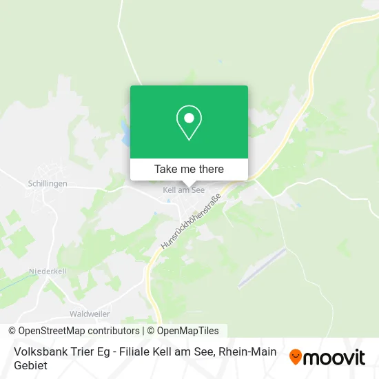 Карта Volksbank Trier Eg - Filiale Kell am See