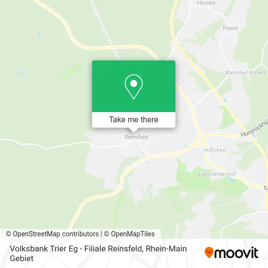 Карта Volksbank Trier Eg - Filiale Reinsfeld