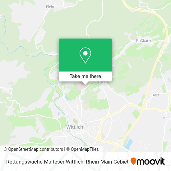 Карта Rettungswache Malteser Wittlich