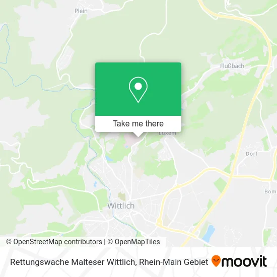 Карта Rettungswache Malteser Wittlich