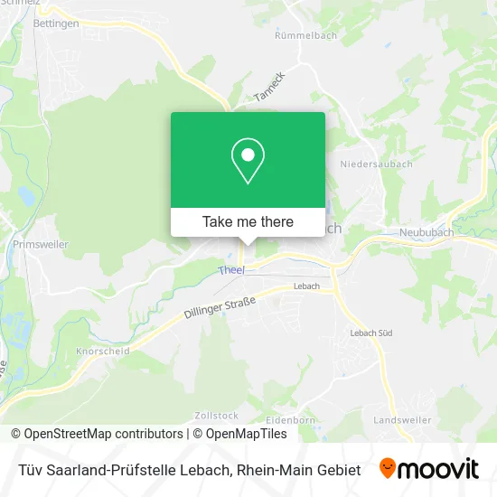 Карта Tüv Saarland-Prüfstelle Lebach