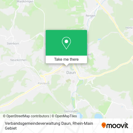 Карта Verbandsgemeindeverwaltung Daun