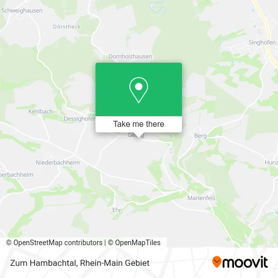 Карта Zum Hambachtal
