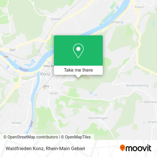 Карта Waldfrieden Konz