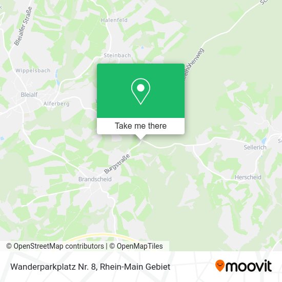 Карта Wanderparkplatz Nr. 8