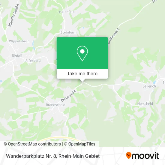 Карта Wanderparkplatz Nr. 8